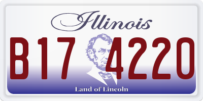 IL license plate B174220