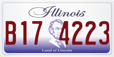 IL license plate B174223