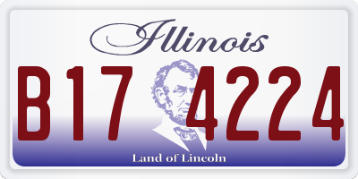 IL license plate B174224