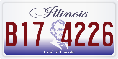 IL license plate B174226