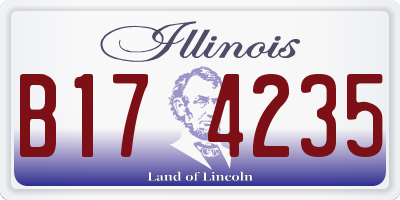 IL license plate B174235