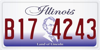 IL license plate B174243