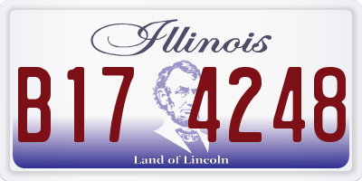 IL license plate B174248