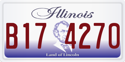 IL license plate B174270