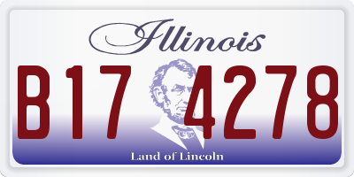 IL license plate B174278