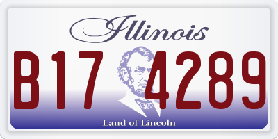 IL license plate B174289