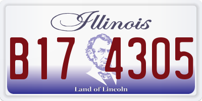 IL license plate B174305