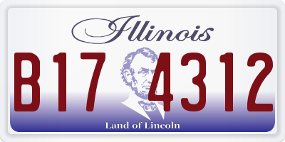 IL license plate B174312