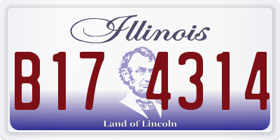 IL license plate B174314