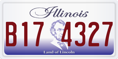 IL license plate B174327