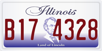 IL license plate B174328