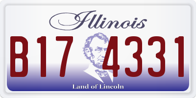 IL license plate B174331