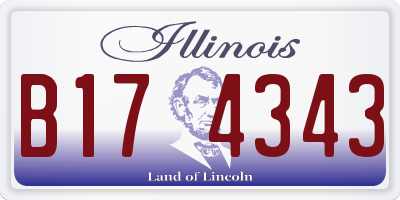 IL license plate B174343