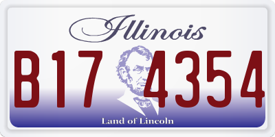 IL license plate B174354