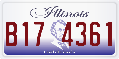 IL license plate B174361