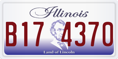 IL license plate B174370