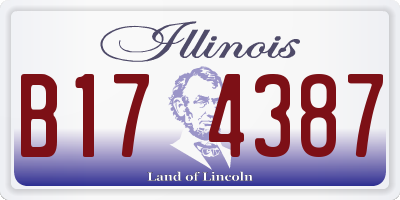 IL license plate B174387