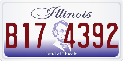 IL license plate B174392