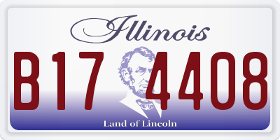IL license plate B174408