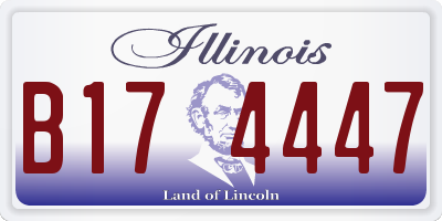 IL license plate B174447