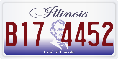 IL license plate B174452