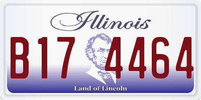 IL license plate B174464