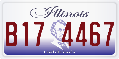 IL license plate B174467