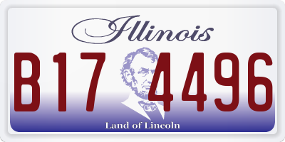 IL license plate B174496