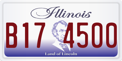 IL license plate B174500