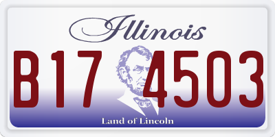 IL license plate B174503