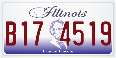 IL license plate B174519