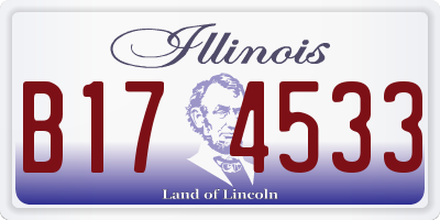 IL license plate B174533