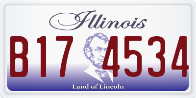 IL license plate B174534