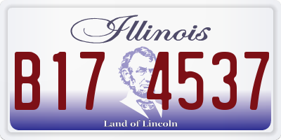 IL license plate B174537