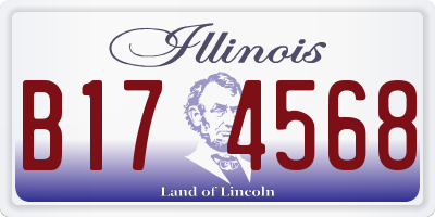 IL license plate B174568