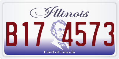IL license plate B174573