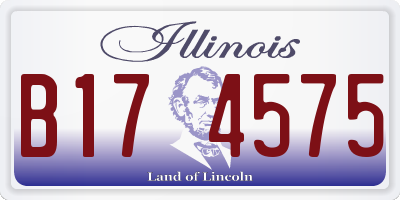 IL license plate B174575