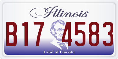 IL license plate B174583
