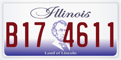 IL license plate B174611