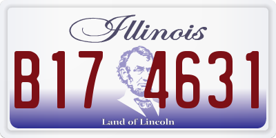 IL license plate B174631