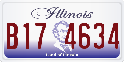IL license plate B174634
