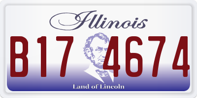 IL license plate B174674