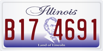 IL license plate B174691