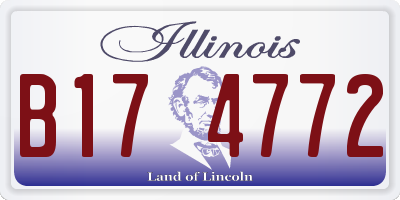 IL license plate B174772