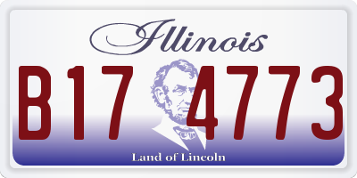 IL license plate B174773