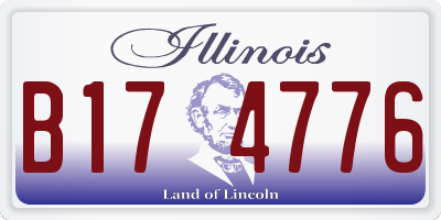 IL license plate B174776