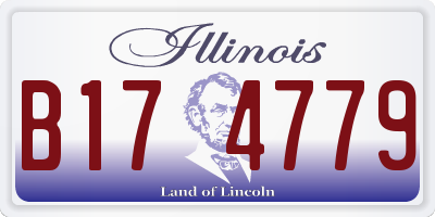 IL license plate B174779