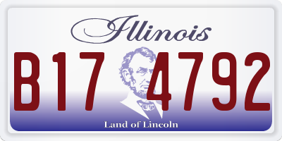 IL license plate B174792