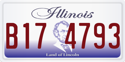 IL license plate B174793