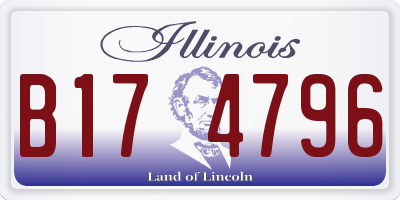 IL license plate B174796